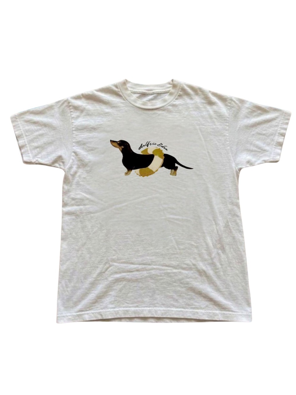 Gildan Dachshund Graphic Tee - White